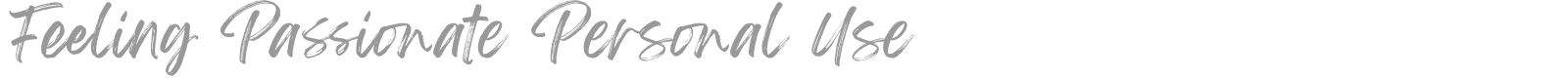 Feeling Passionate font preview